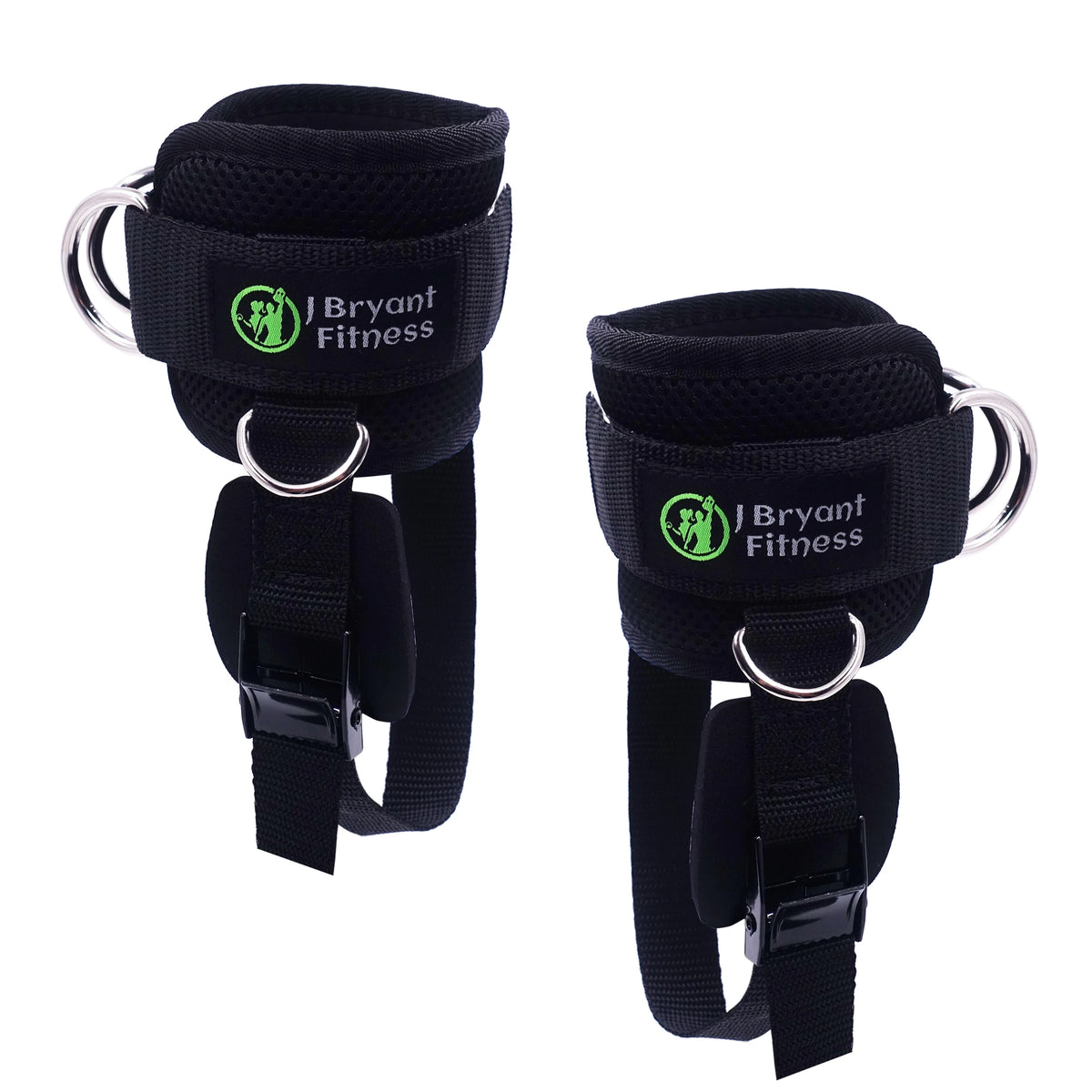 4 D-rings Ankle Straps for Cable Machine Adjustable Extra Strap Ankle Cuffs Booty Building Workout Trainer Fitness Equipment